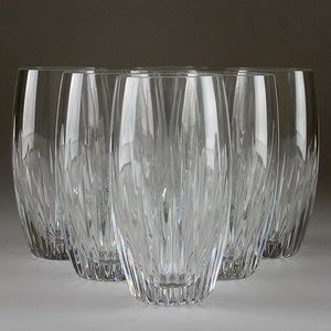 BACCARAT CRYSTAL HIGHBALL GLASSES SET OF 8